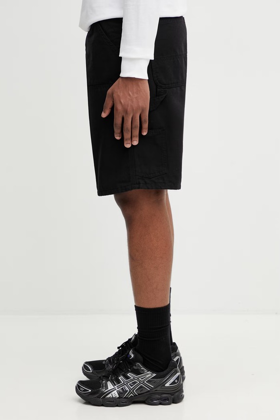 Carhartt WIP Double Knee Short Pantaloni scurți bumbac pentru bărbați I034793.8902 negru SS26