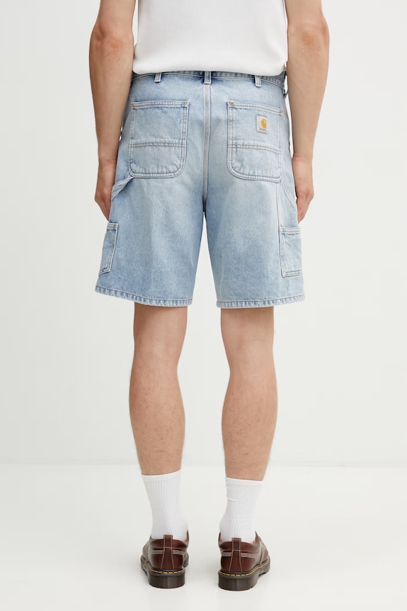 Ρούχα Carhartt WIP Double Knee Short σορτς βαμβακερά ανδρικά I034867.01WU μπλε