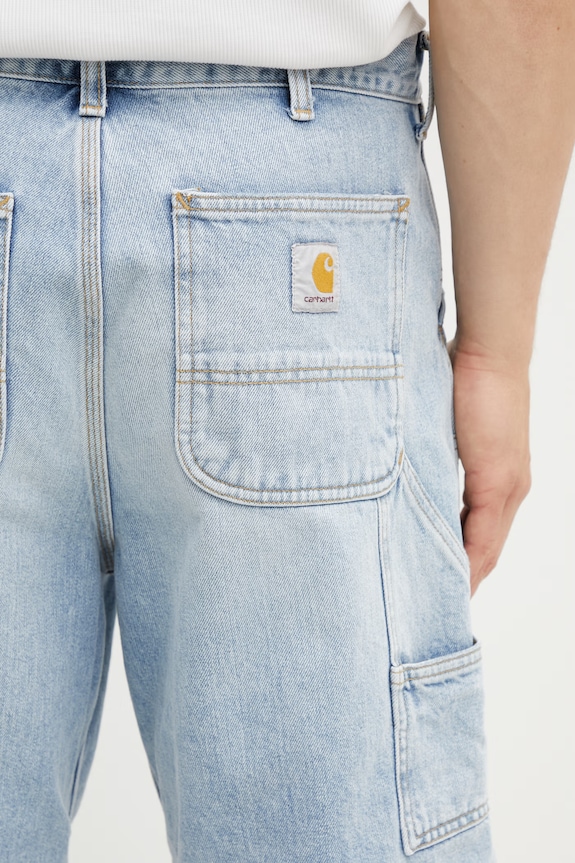 Carhartt WIP Double Knee Short σορτς βαμβακερά ανδρικά μπλε I034867.01WU