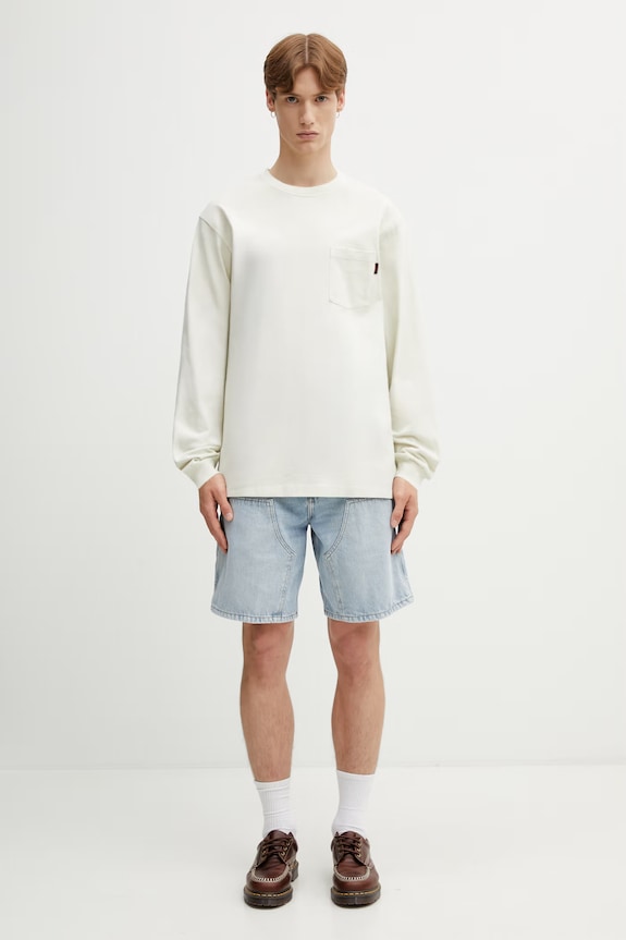 Carhartt WIP Double Knee Short σορτς βαμβακερά ανδρικά I034867.01WU μπλε