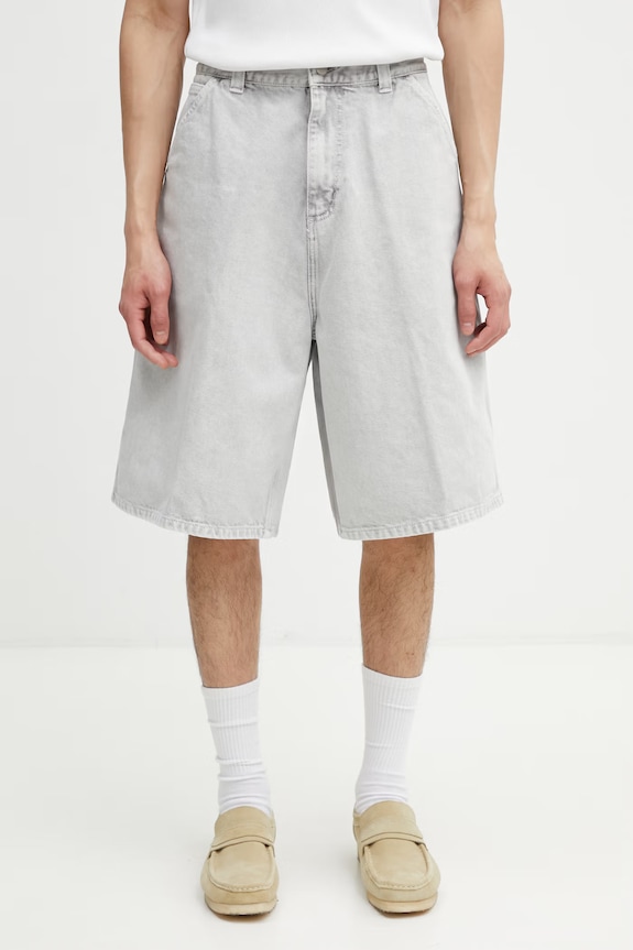 Carhartt WIP OG Single Knee Short pantaloni scurți din denim pentru bărbați gri I036497.895F