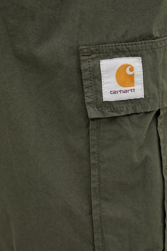 Carhartt WIP Cole Cargo Short pantaloni scuți cargo pentru bărbați din bumbac verde I035566.2ZXGD
