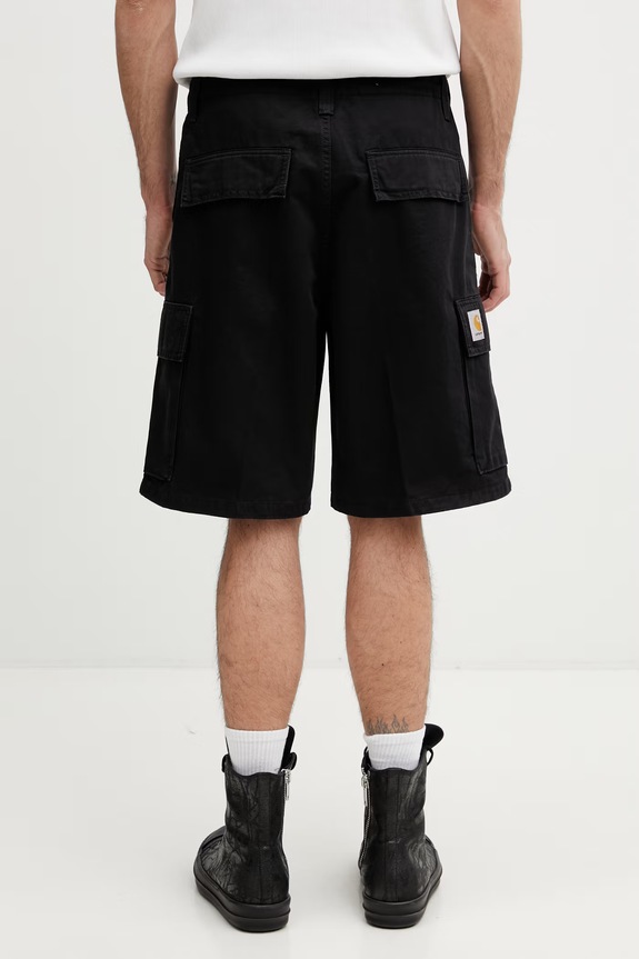 Odzież Carhartt WIP Kade Cargo Short szorty cargo bawełniane męskie I036505.8906 czarny