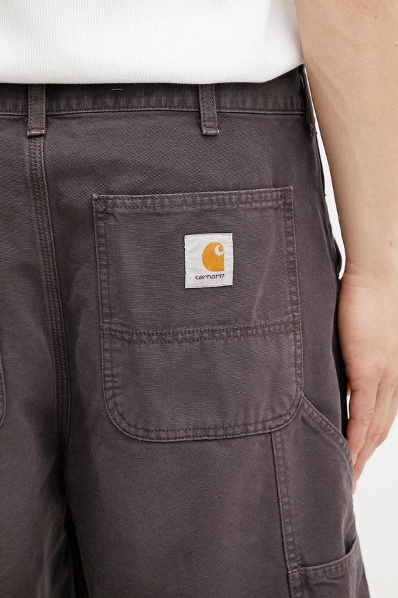 Carhartt WIP Double Knee Short pantaloni scurți pentru bărbați din bumbac maro I036483.3IS4O