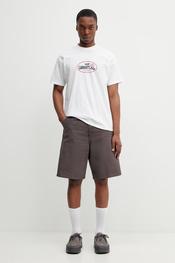 Carhartt WIP Single Knee Short pantaloni scurți de bumbac pentru bărbați I034797.3IS4O