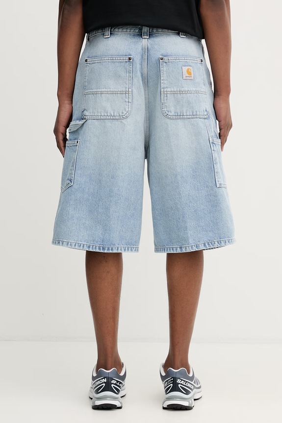 Odzież Carhartt WIP OG Double Knee Short szorty jeansowe męskie I036590.01WU niebieski