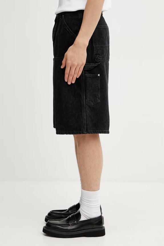 Carhartt WIP OG Double Knee Short pantaloni scurți de bumbac pentru bărbați I036590.3R260 negru SS26