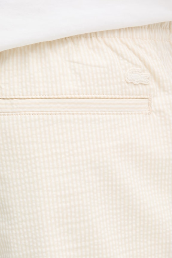 Lacoste pantaloni scurți pentru bărbați, cu bumbac bej GH1977