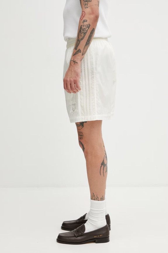 adidas Originals x Wales Bonner pantaloni scurți pentru bărbați KR8773 bej SS26