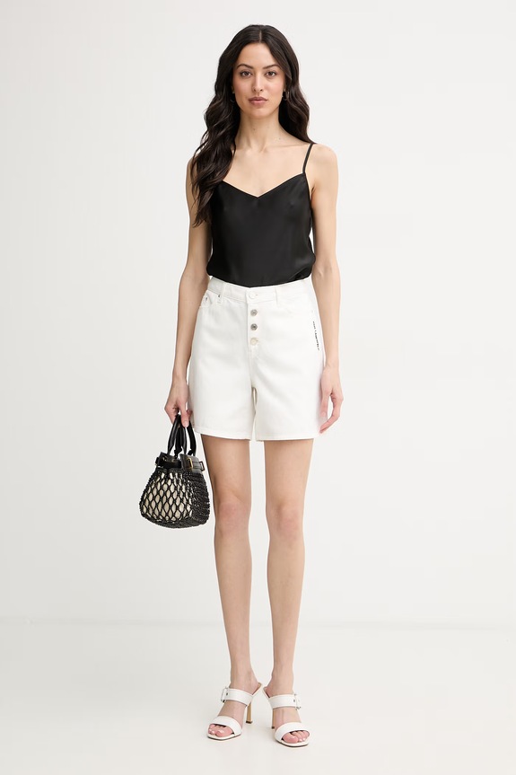 Karl Lagerfeld šortky rifľové IKON B2W10048 béžová SS26