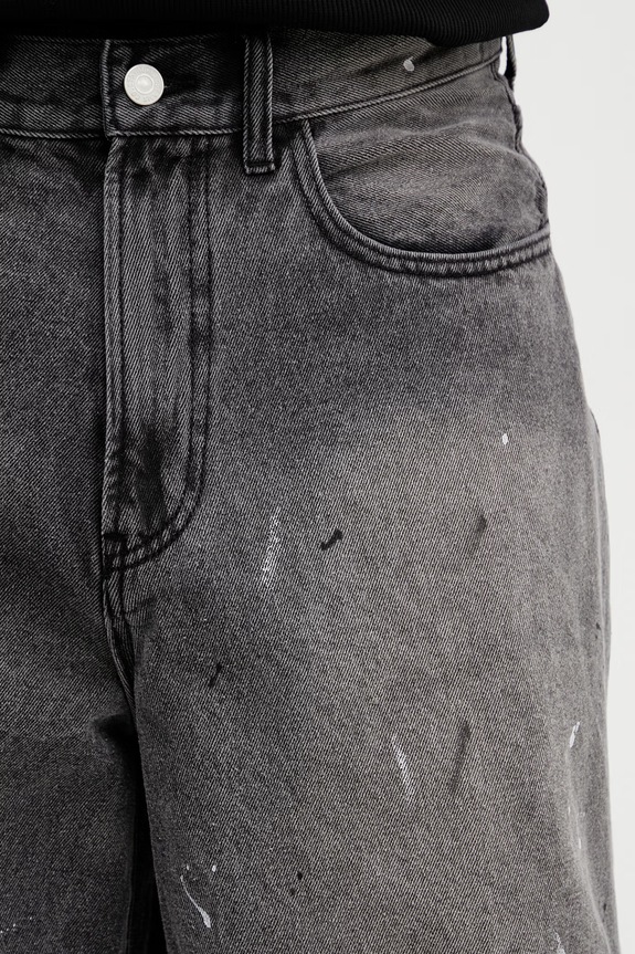 BEAMS pantaloni scurți din denim pentru bărbați negru 1121.1641.791