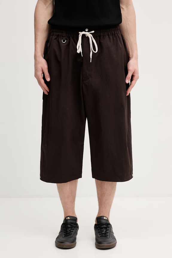 adidas Originals x Y-3 x Wales Bonner szorty z bawełną męskie brązowy KS3971