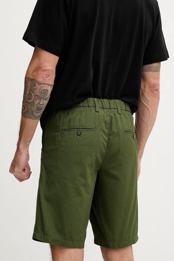 Oblečenie United Colors of Benetton šortky chino pánske bavlnené 4W3LU9014 zelená