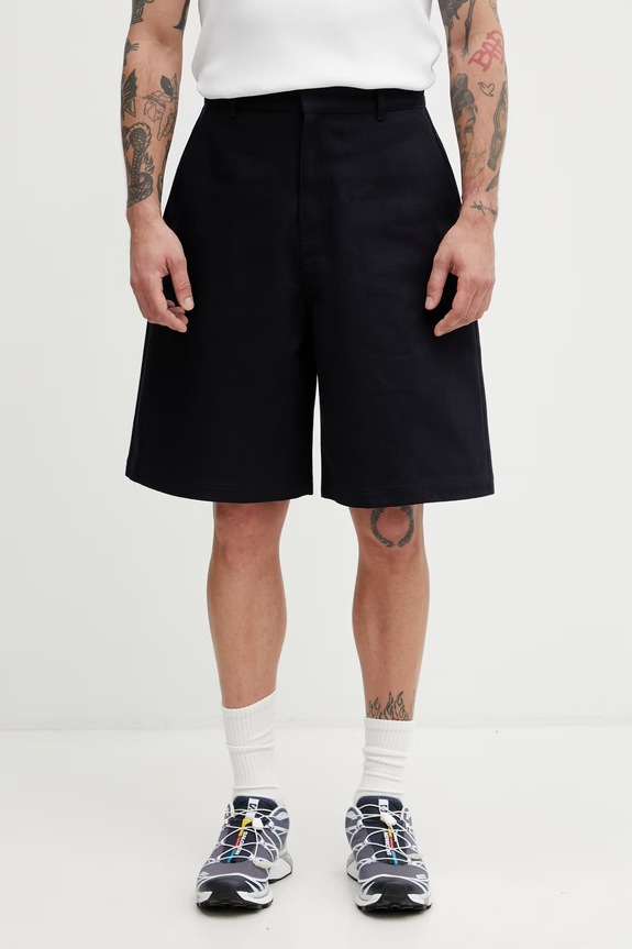 Ader Error shorts denim Men's navy BN42FYBT0201NV