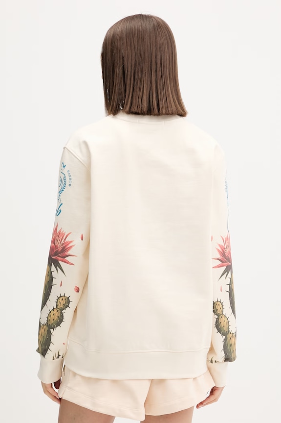 Barrow bluza bawełniana S6BWUASW067 beżowy