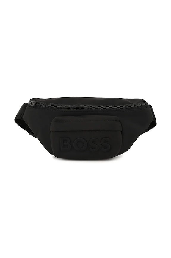 Otroška opasna torbica BOSS Našitek črna J53135
