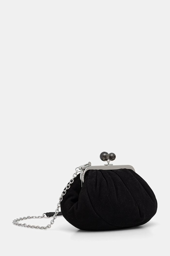 Weekend Max Mara geantă de mana din piele intoarsa AVALOIS 2615511014600 negru SS26