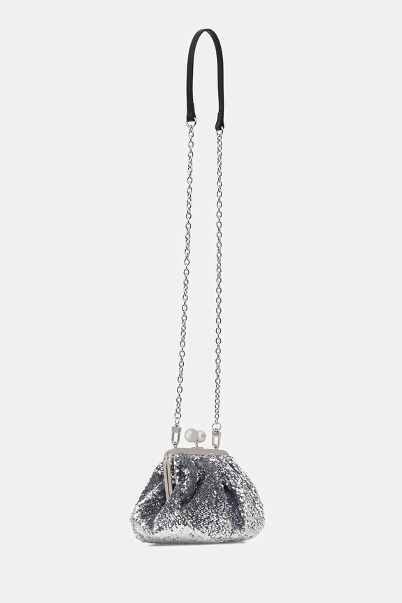 Torba Weekend Max Mara ATARGA 2615511094600 srebrna SS26