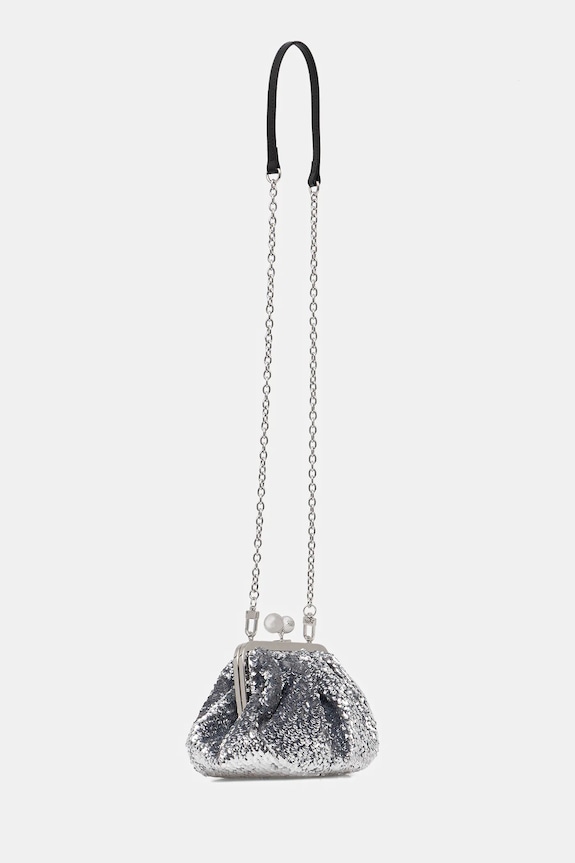 Torba Weekend Max Mara ATARGA 2615511094600 srebrna SS26