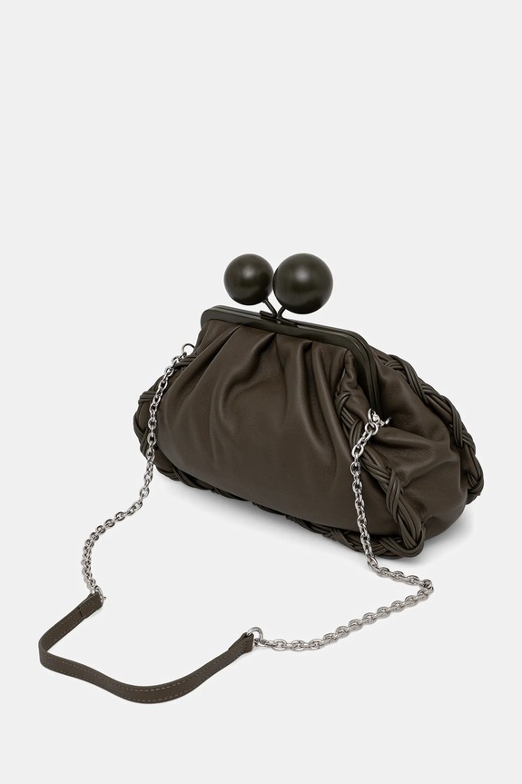 Accesorii Weekend Max Mara poșetă de piele ALECITO 2615511144600 verde
