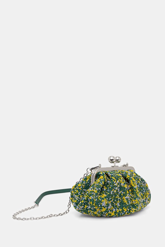 Kabelka s prímesou vlny Weekend Max Mara ACCENNI 2615511154600 zelená SS26