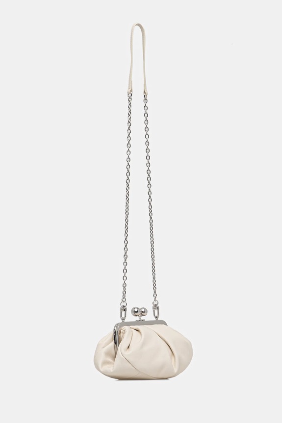 Weekend Max Mara torebka skórzana PRATI 2615511164600 beżowy SS26