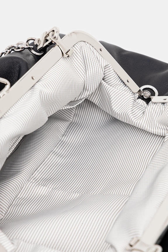 Weekend Max Mara torebka skórzana CUBICO granatowy 2615511174600