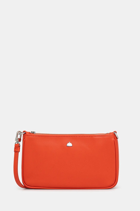 Kožená kabelka Weekend Max Mara AENTRATA usňová koža oranžová 2615711014600