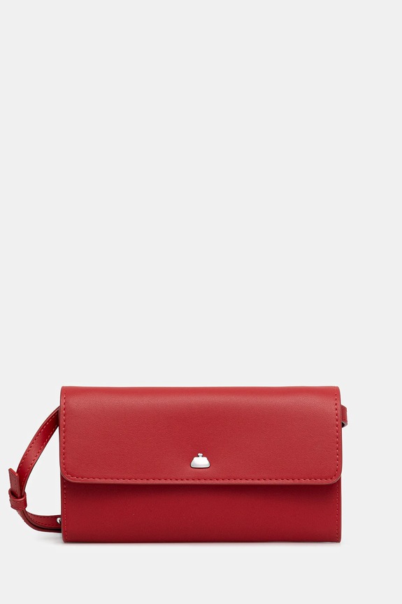 Weekend Max Mara geantă de piele PEGASO uni rosu 2615711034600