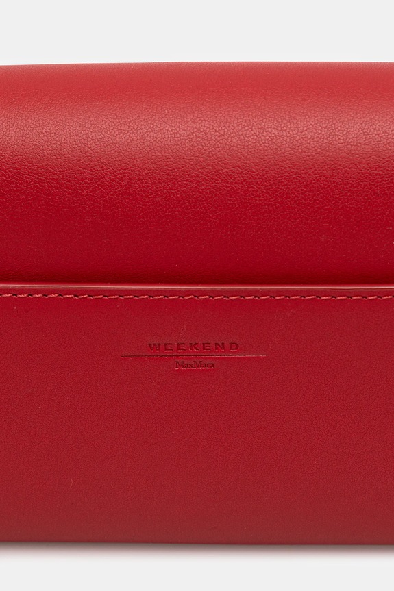 Weekend Max Mara geantă de piele PEGASO rosu 2615711034600
