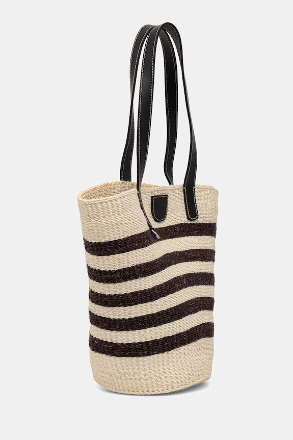 Weekend Max Mara torba plażowa damska pleciona AGENNAIO 2615511015600 brązowy SS26
