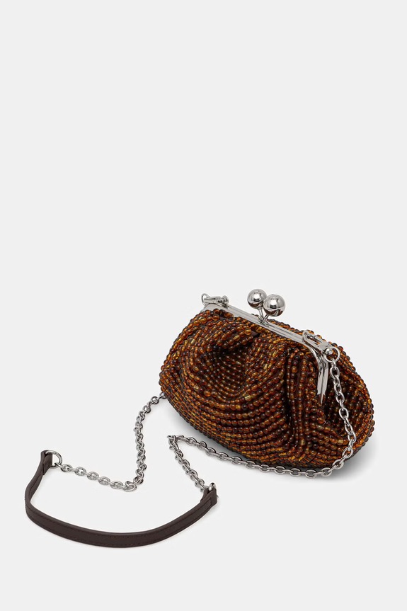Doplnky Weekend Max Mara crossbody kabelka dámska AESCHIMO 2615511085600 hnedá