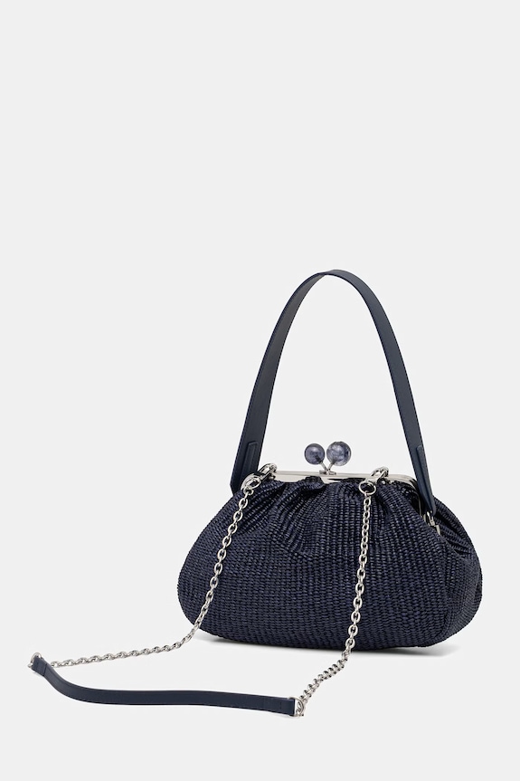 Doplnky Weekend Max Mara kabelka dámska AFORTUNA 2615511105600 tmavomodrá