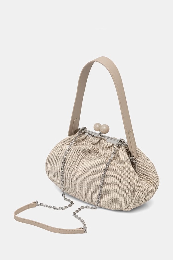 Akcesoria Weekend Max Mara torebka damska AFORTUNA 2615511105600 beżowy