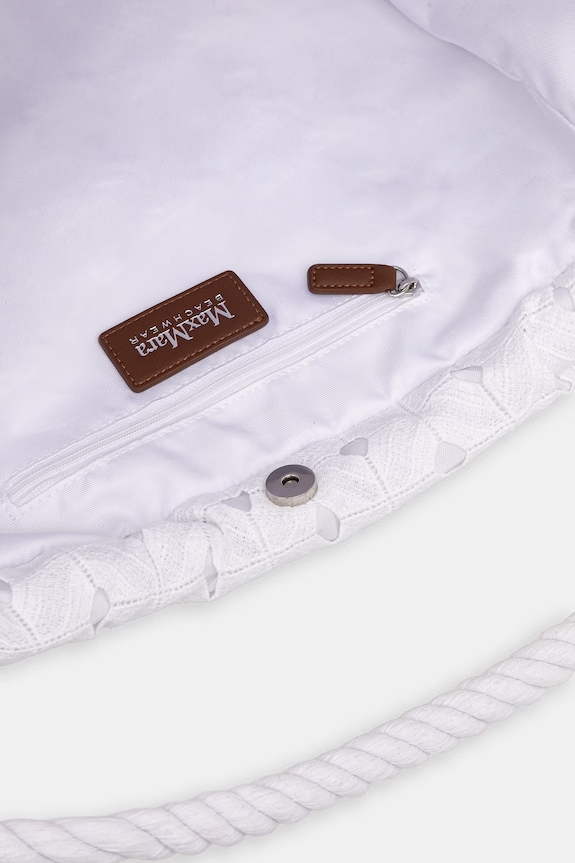 Max Mara Beachwear geantă shopper pentru femei ARTE 2616511019600 alb