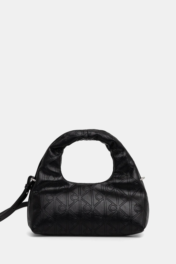 Calvin Klein torebka nie mieści A4 czarny LV04F3200G