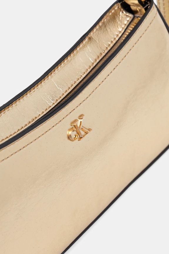 Kabelka Calvin Klein zlatá LV04F3304G