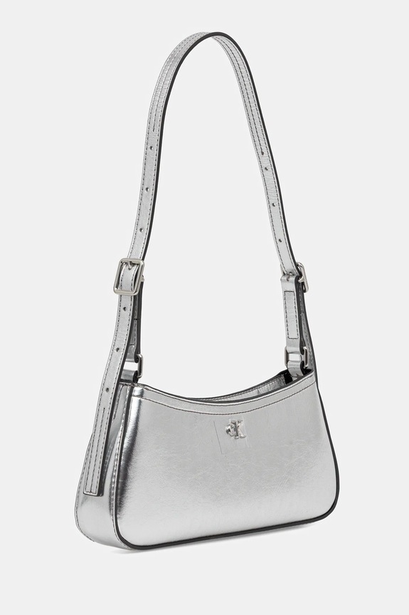 Kabelka Calvin Klein LV04F3304G strieborná SS26