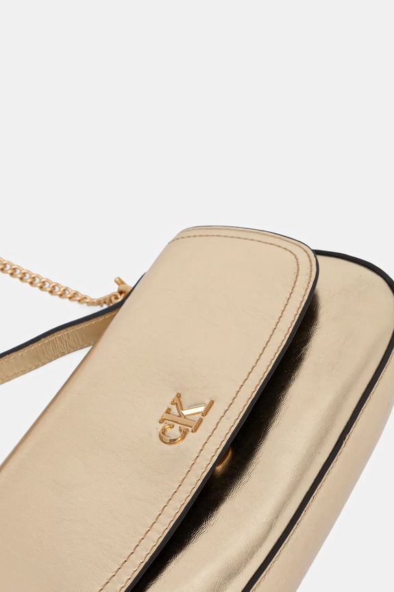 Kabelka Calvin Klein zlatá LV04F3306G