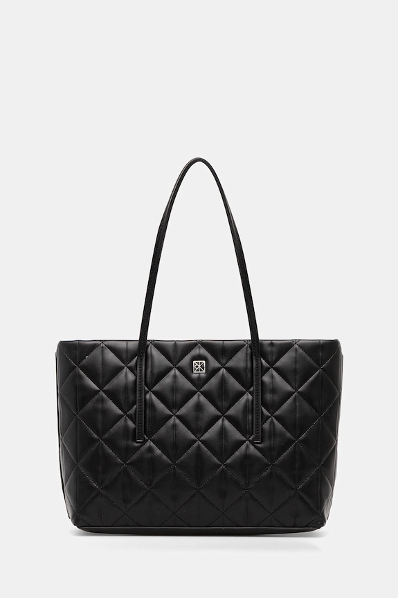 Kabelka Calvin Klein jemný vzor čierna LV04F3325G