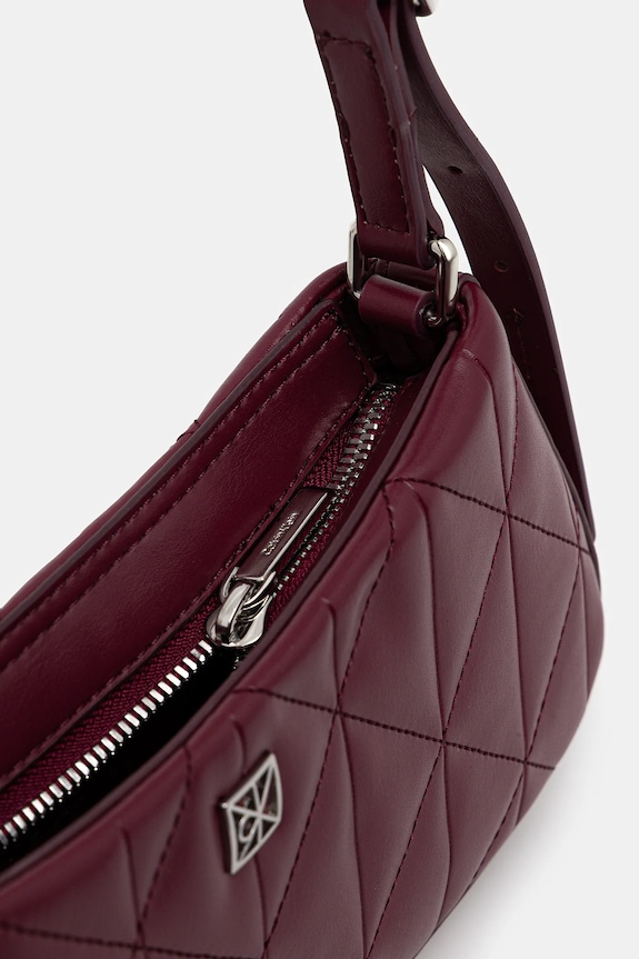 Kabelka Calvin Klein LV04F3327G burgundské