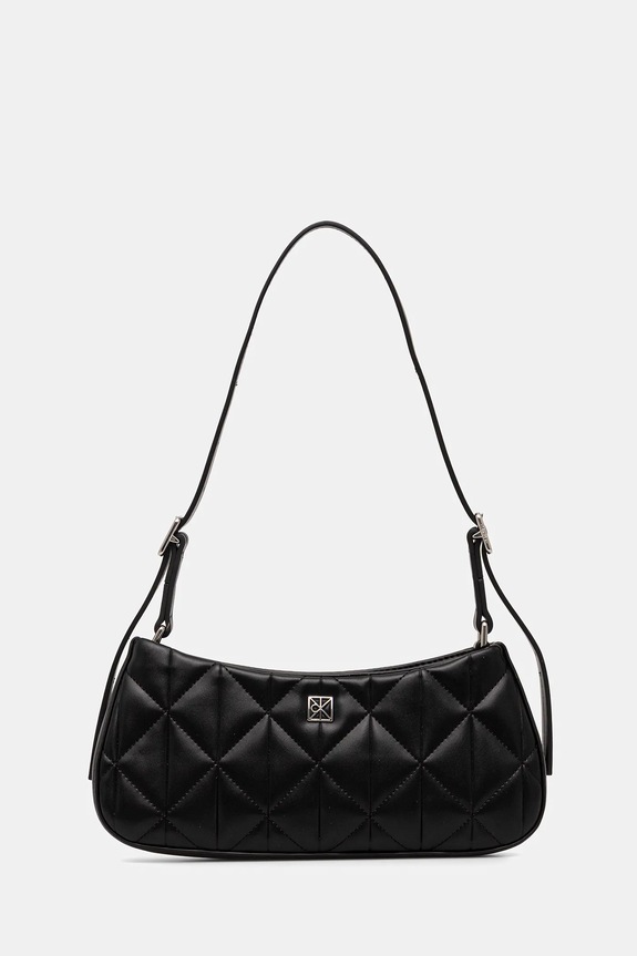 Kabelka Calvin Klein imitácia kože čierna LV04F3327G