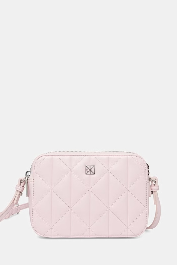 Calvin Klein torebka crossbody damska z imitacji skóry różowy LV04F3328G