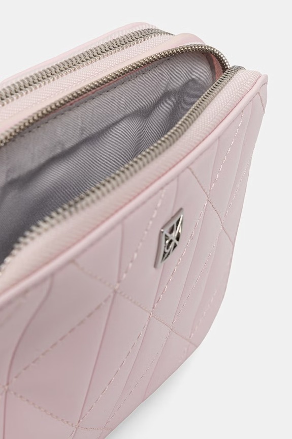 Calvin Klein torebka crossbody damska z imitacji skóry różowy LV04F3328G
