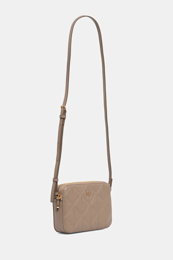 Calvin Klein torebka crossbody damska z imitacji skóry LV04F3328G beżowy SS26