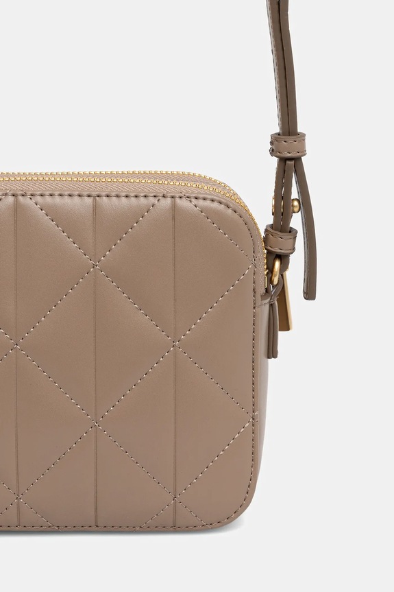 Akcesoria Calvin Klein torebka crossbody damska z imitacji skóry LV04F3328G beżowy