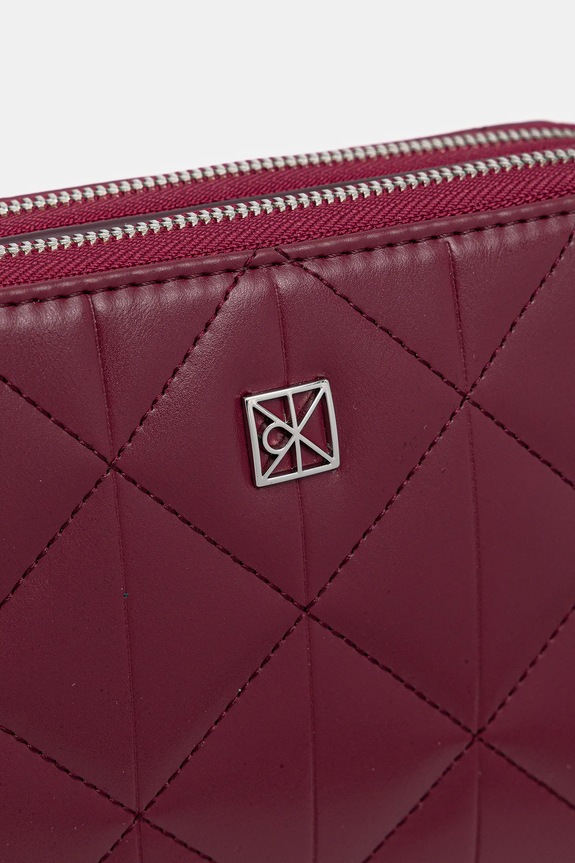 Akcesoria Calvin Klein torebka crossbody damska z imitacji skóry LV04F3328G bordowy