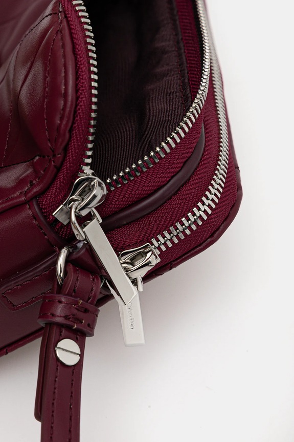 Calvin Klein torebka crossbody damska z imitacji skóry LV04F3328G bordowy