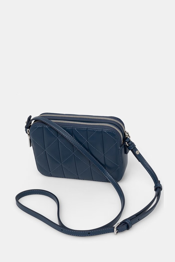 Akcesoria Calvin Klein torebka crossbody damska z imitacji skóry LV04F3328G niebieski