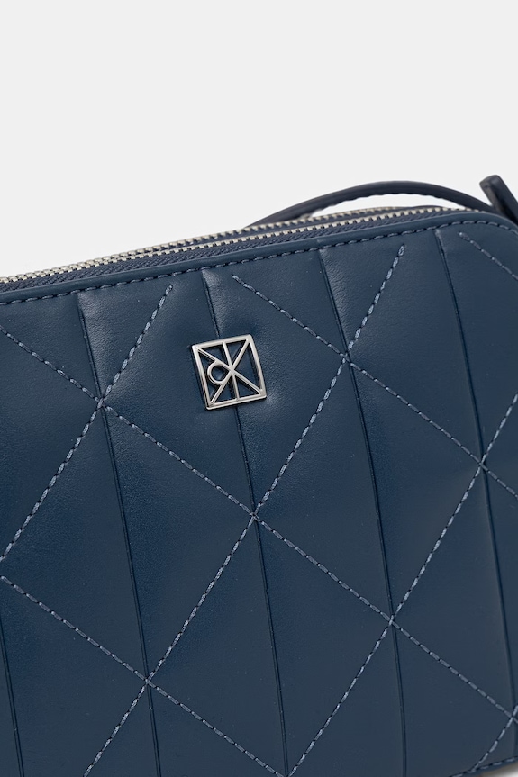 Calvin Klein torebka crossbody damska z imitacji skóry niebieski LV04F3328G